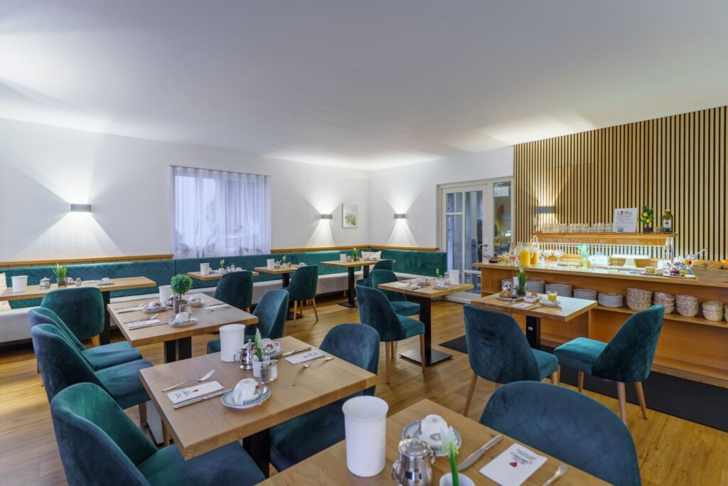 Hotel Pfeffermühle Frühstücksraum